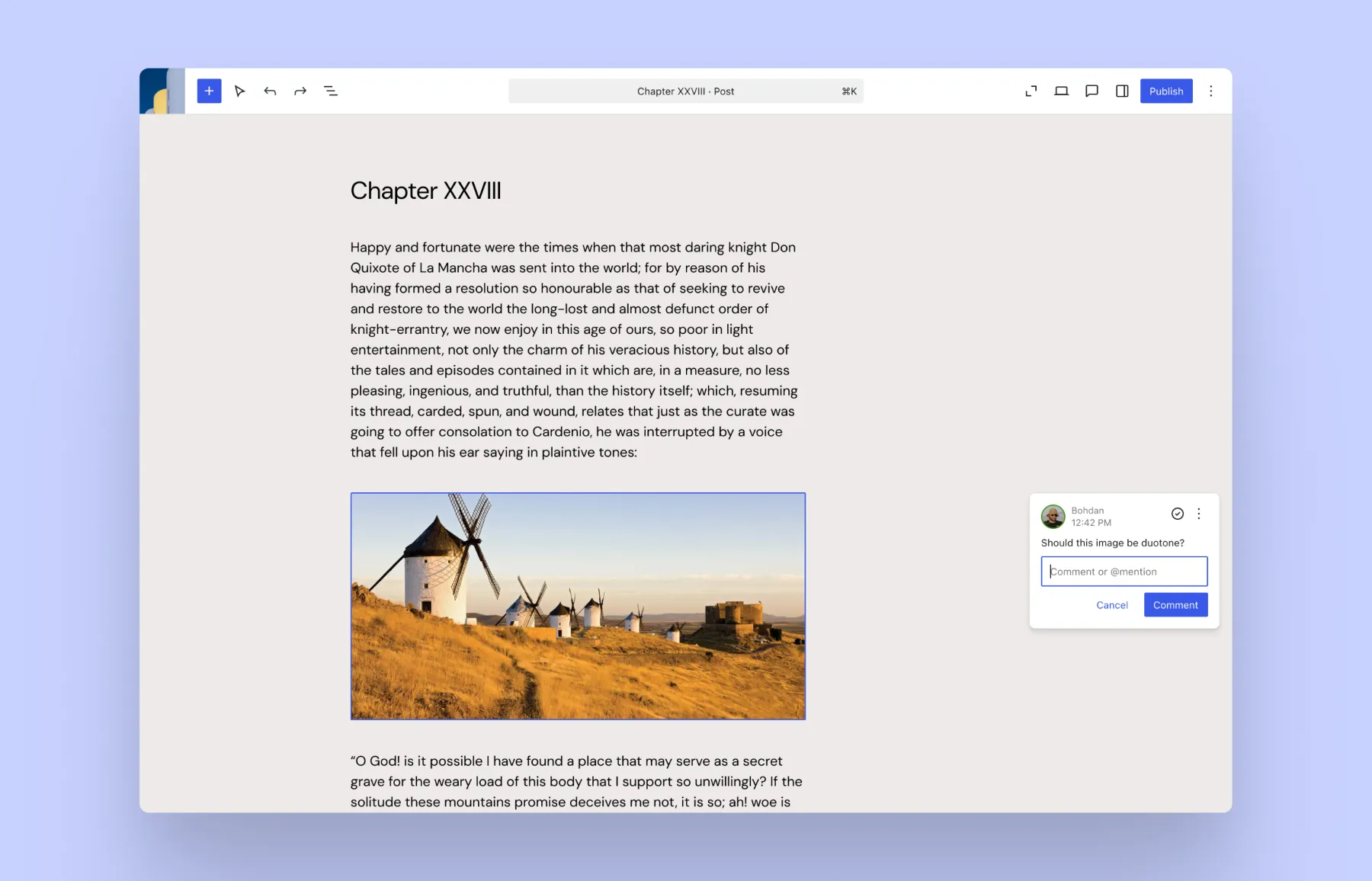 Blokk-szintű megjegyzés funkció a WordPress 6.9 Gutenberg szerkesztőjében